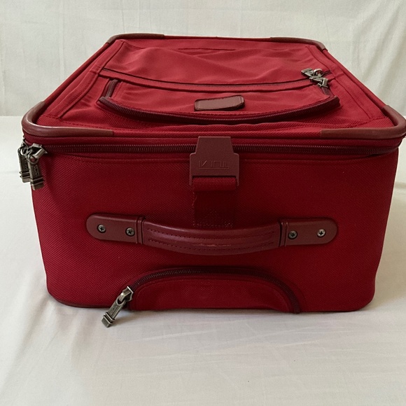 TUMI Alpha Ballistic Nylon 22” Wheeled Carry-on Red - Picture 7 of 16